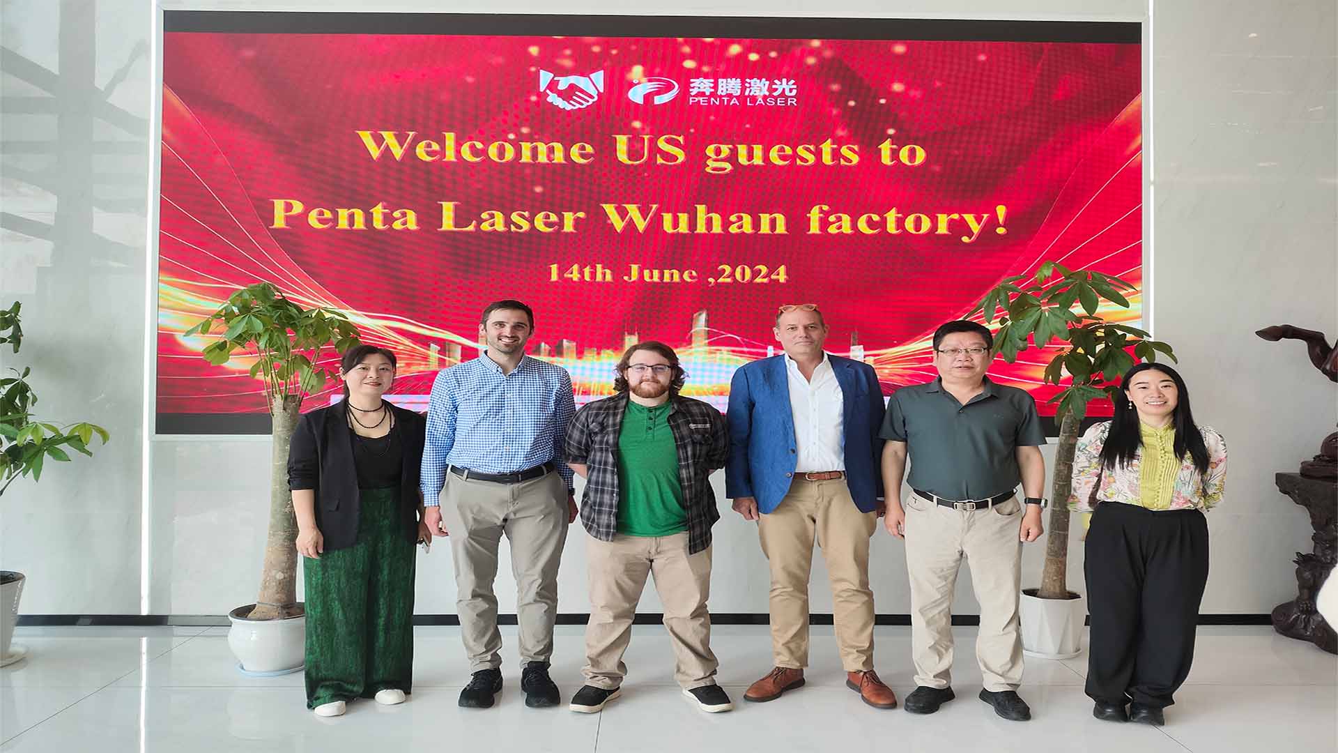 Penta Laser снова приветствует американских клиентов, чтобы продемонстрировать мощь своей высокотехнологичной технологии лазерной резки.